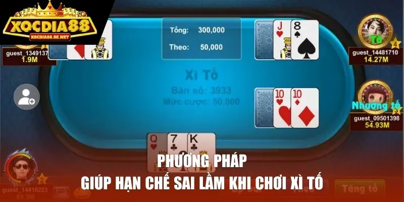 Phương pháp giúp hạn chế lỗi tại XOCDIA88